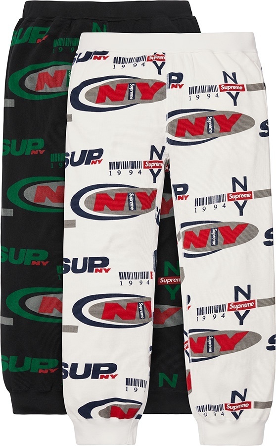 Supreme NY Waffle Thermal Pant